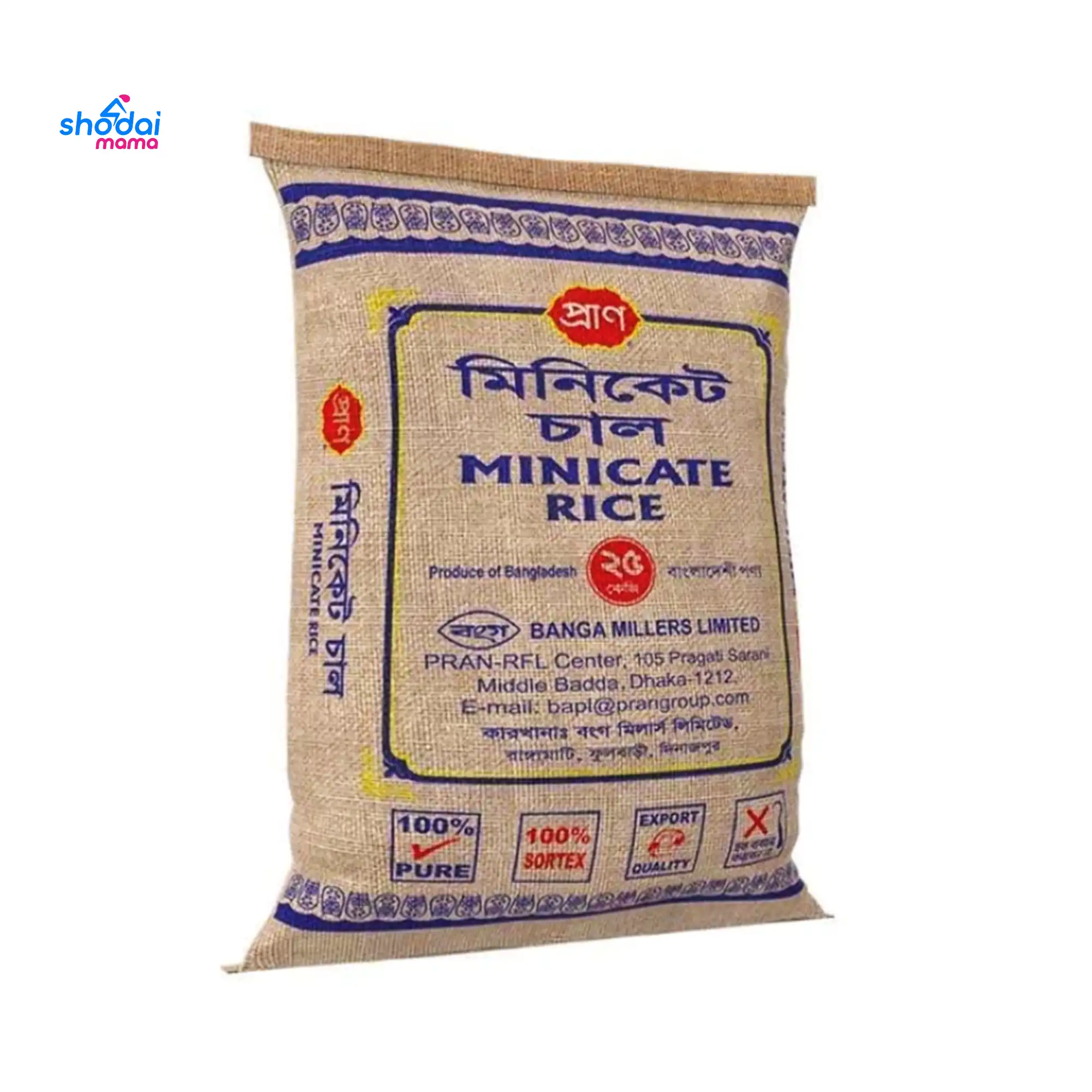 Pran Miniket Rice 25kg